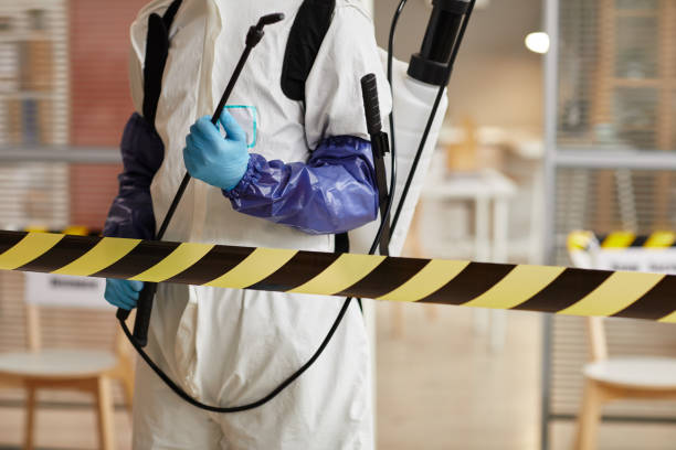 Professional Trauma Scene Cleanup technician working in Burlington, OH